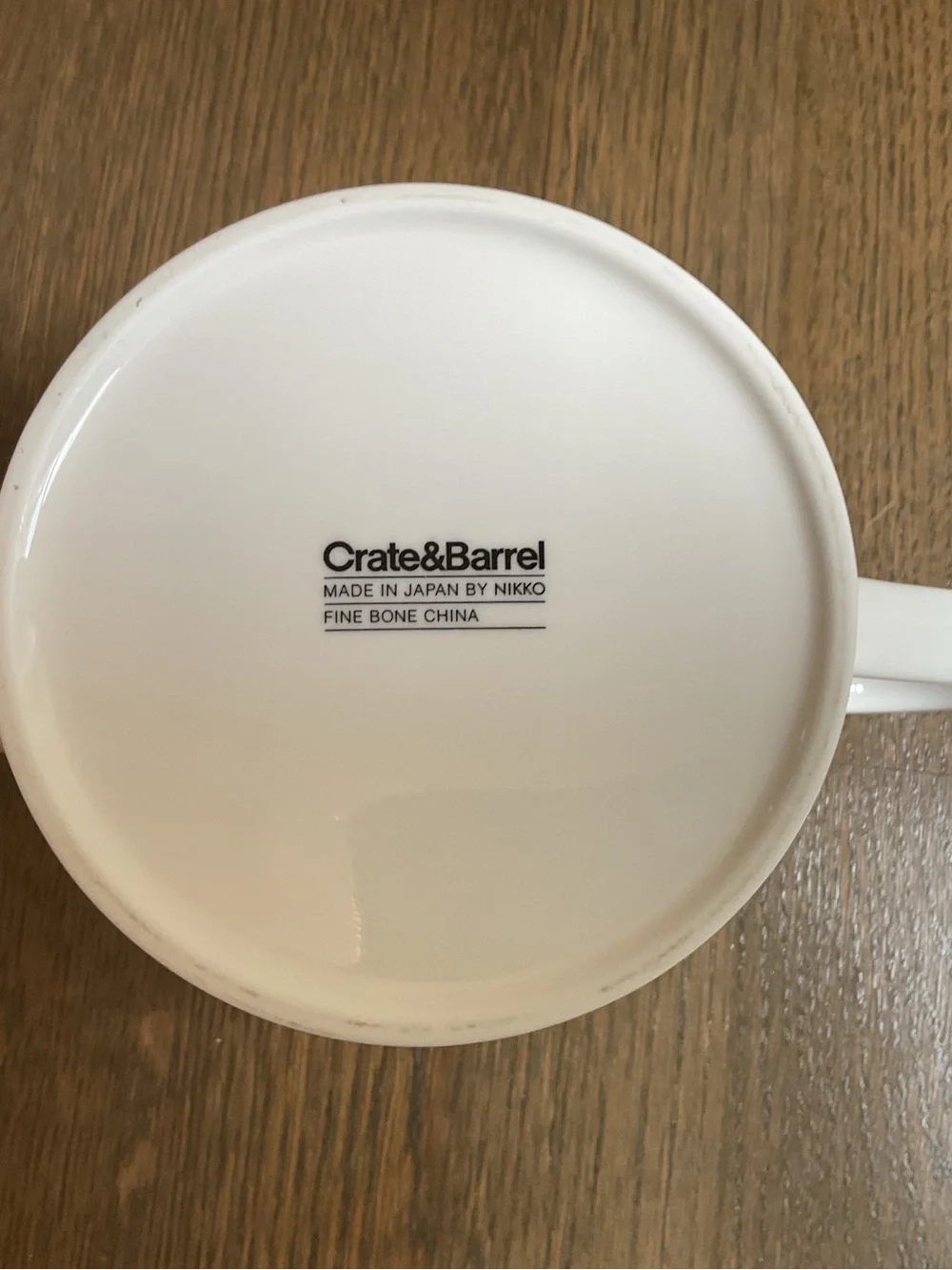 Crate&Barrel Nikko Fine Bone China White Teapot